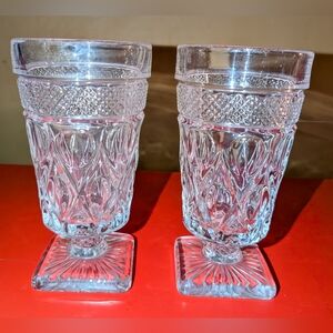Pair of Vintage Imperial Cape Cod Iced Tea Glasses